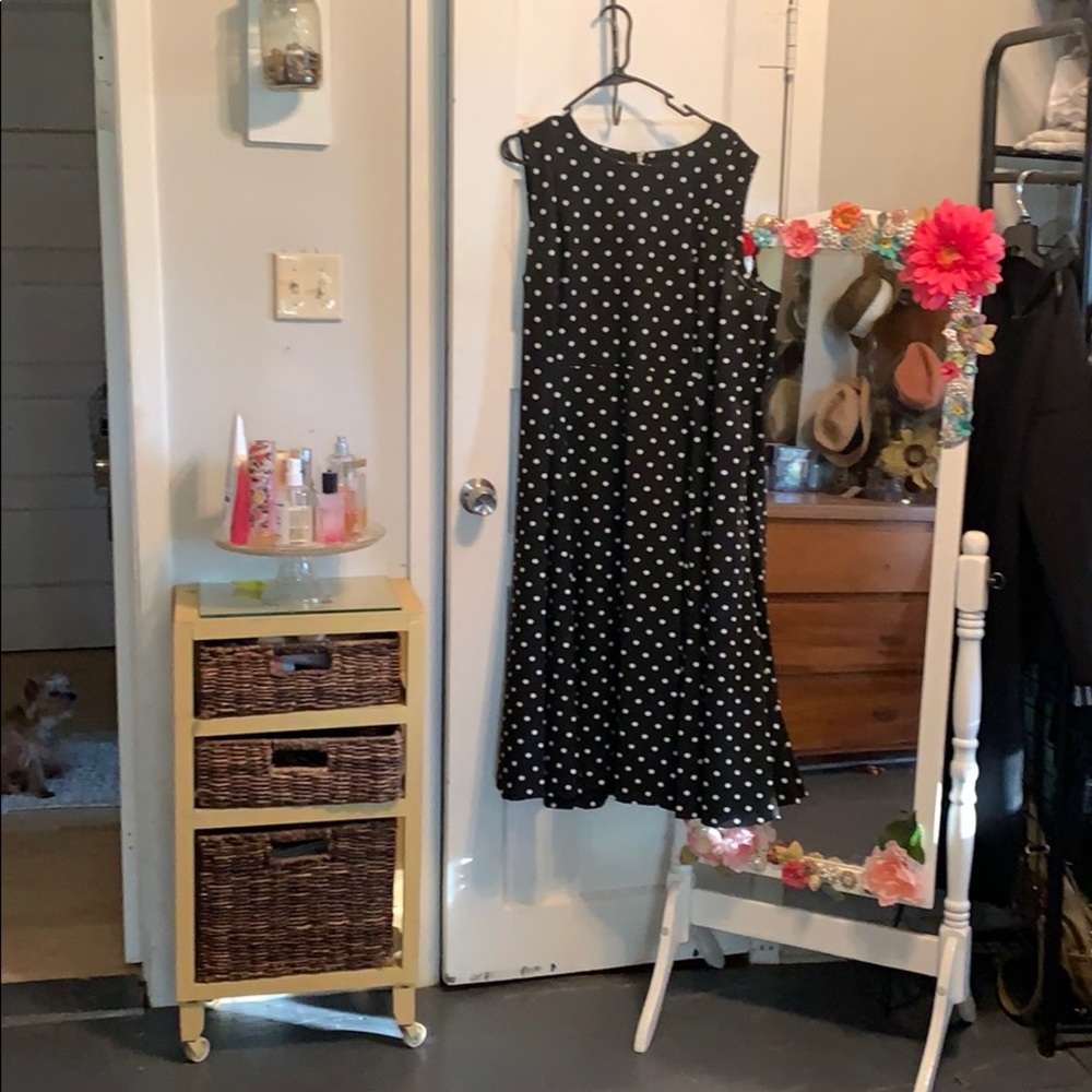 Polka dot Calvin Klein dress
